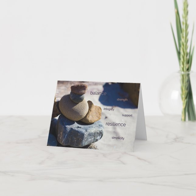 Cartão Beach Stones at Big Sur - Note Card (Frente)