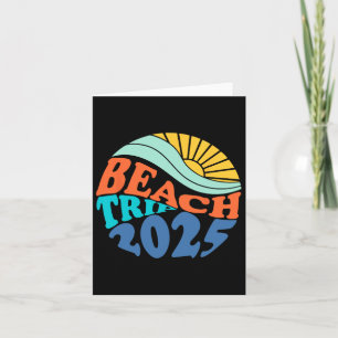 Cartão Beach Trip 2025 Beach Matching Family Summer Vacat