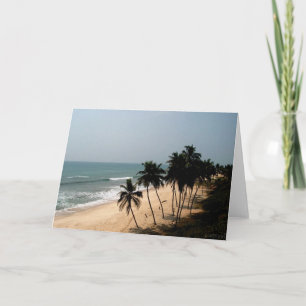 Cartão beach view card
