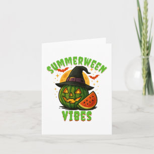 Cartão Beach Watermelon Summerween Vibes Witeen Halloween