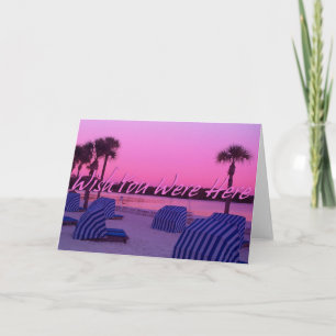 Cartão Beach Wish You Were Here Card.