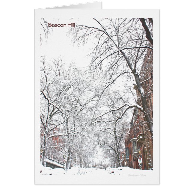 Cartão Beacon Hill: MÃES de Boston (Frente)