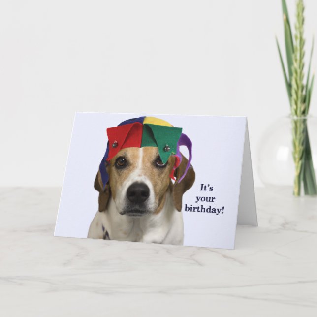 Cartão Beagle Birthday Card by Focus for a Cause (Frente)