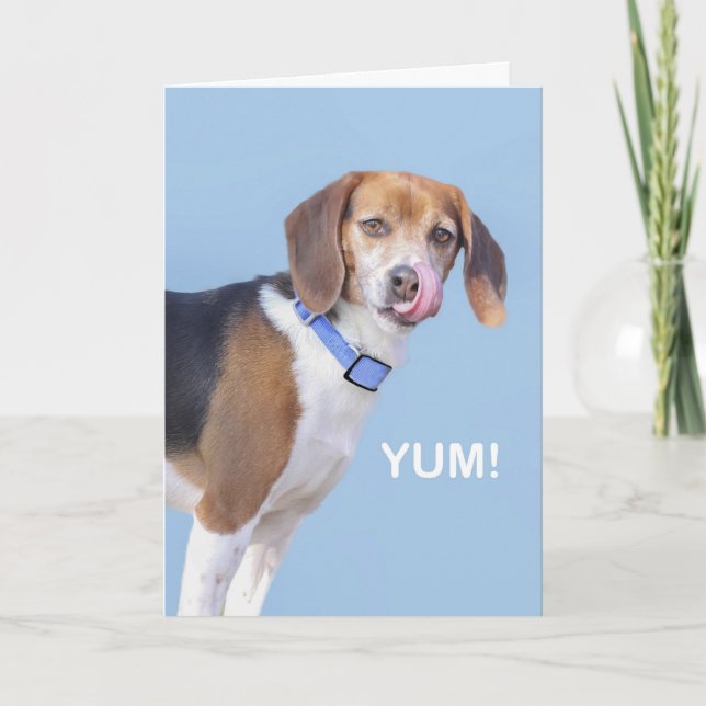 Cartão Beagle Birthday Card by focus for a Cause (Frente)