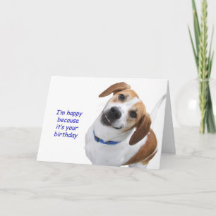 Cartão Beagle Birthday Card by Focus for a Cause