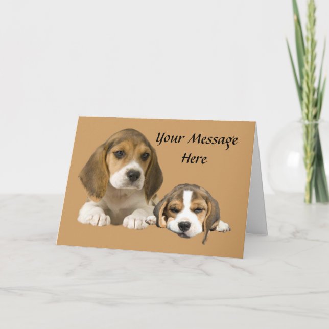 Cartão Beagle Buddies Greeting Card (Frente)