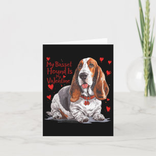Cartão Beagle é meu namorado Cute Dog Owner Valenti