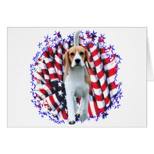 Cartão Beagle Patriot