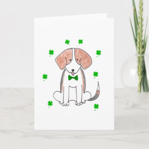 Cartão Beagle Saint Patricks Day