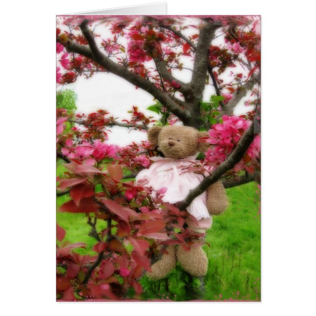 Cartão Bear Blossomas (Frente)