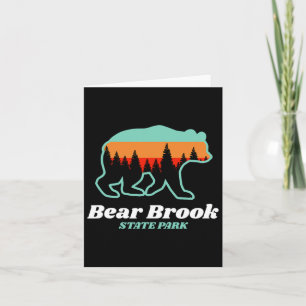 Cartão Bear Brook State Park New Hampshire Bear Mounties