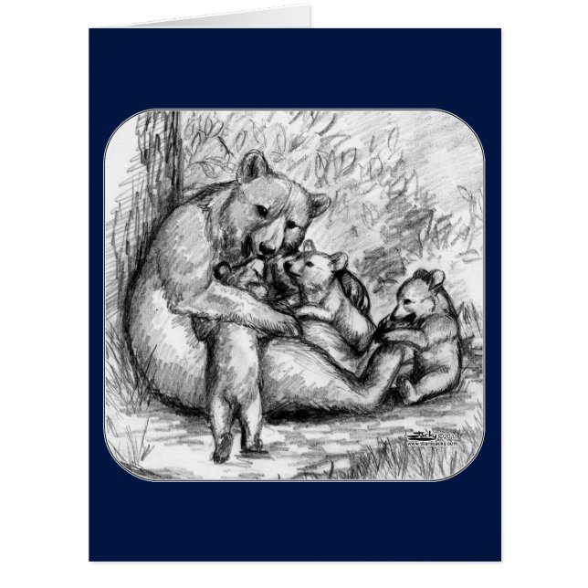 Cartão Bear Family (Frente)