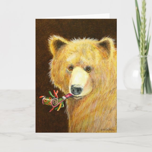 Cartão Bear Greeting Card (Frente)