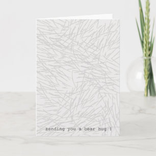 Cartão Bear hug greetings card