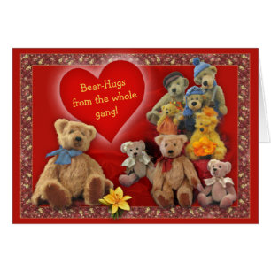 Cartão Bear-Hugs da Gangue Inteira!