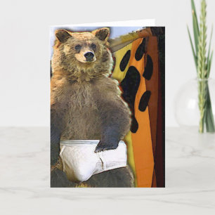 Cartão Bear In Briefs, Literally