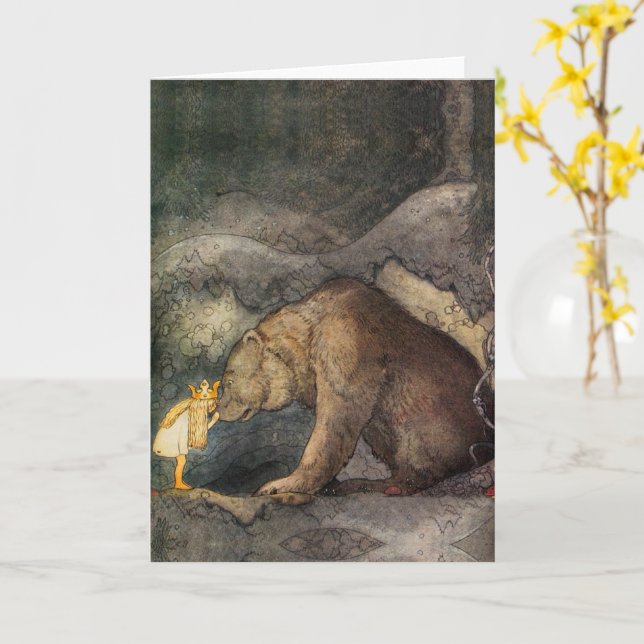 Cartão Bear Kiss Card (Flor Amarela)