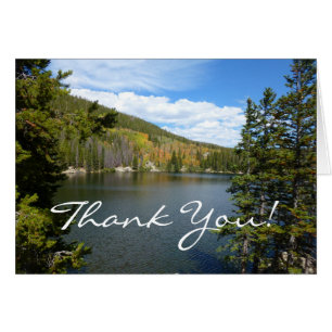 Cartão Bear Lake na Montanha Rocky Obrigado
