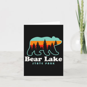 Cartão Bear Lake State Park Camping Utah Hiking