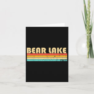 Cartão Bear Lake Utah Campanha de Pesca Engraçado Verão