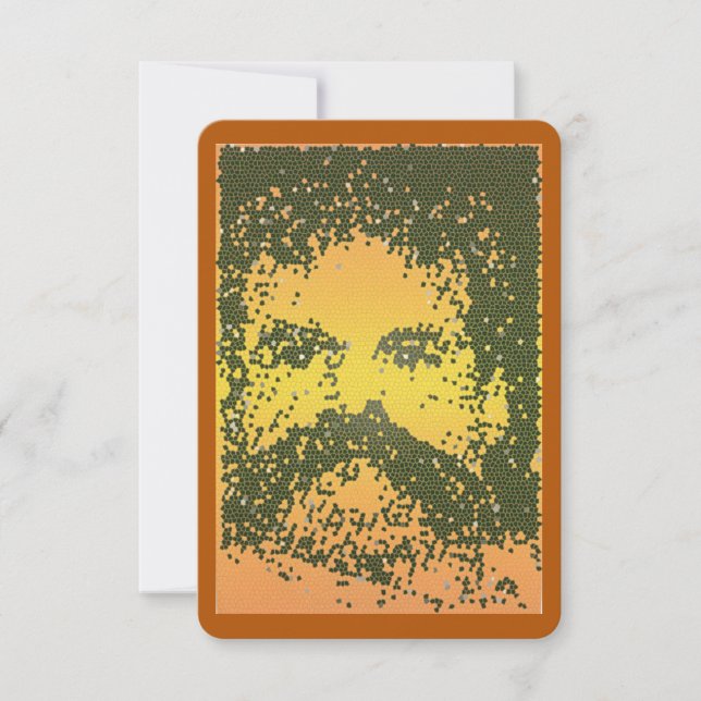 Cartão Bear Mosaico vy uma coleção de cartas de saudação (Frente)