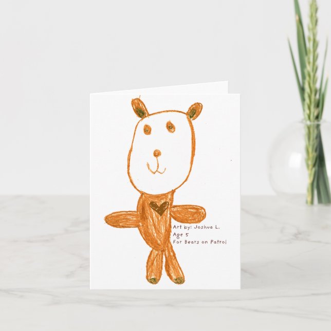 Cartão Bear of Encouragement (Frente)