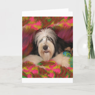 Cartão Bearded Collie