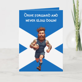 Cartão Bearded, Tattooed, and Fearless Scottish Rugby