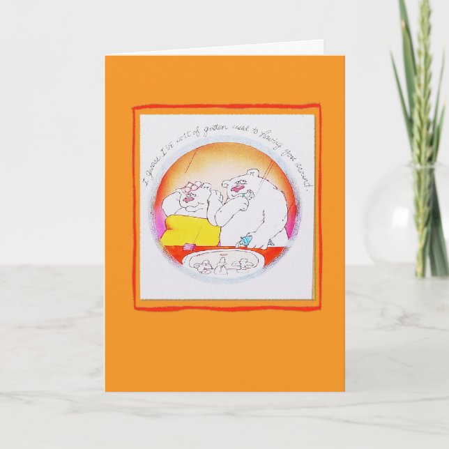 Cartão Bears Anniversary Occasions Card (Frente)