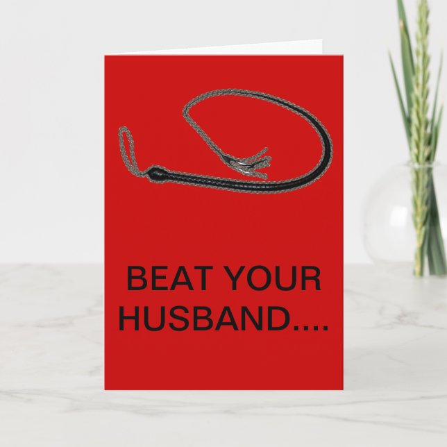 CARTÃO BEAT YOUR HUSBAND (Frente)