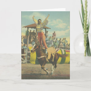 Cartão Beatrice Cooper fazendo um passo romano.