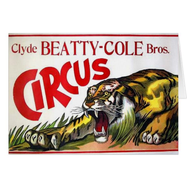 Cartão Beatty Cole Circus (Frente Horizontal)