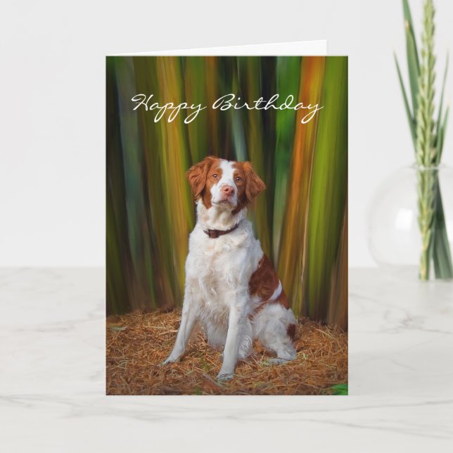 Cartão Beautiful Brittany Birthday Card (Frente)
