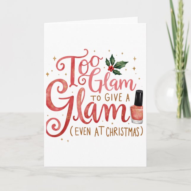 Cartão Beautiful Card for those glam relatives (Frente)