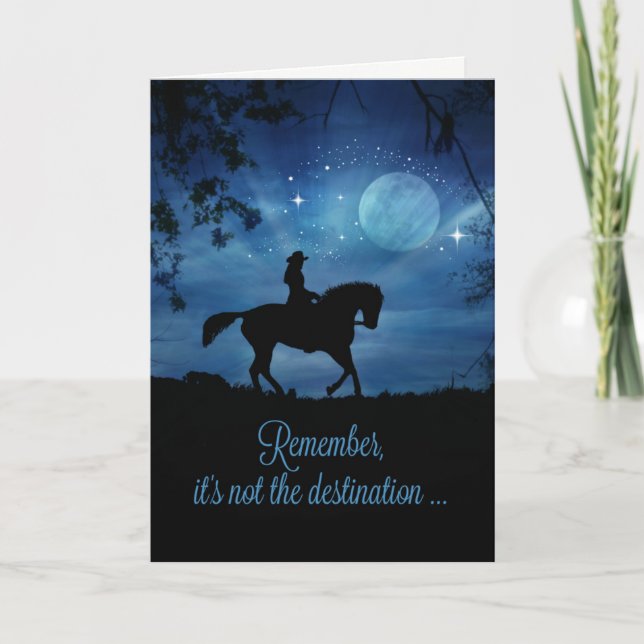 Cartão Beautiful Cowgirl Happy Birthday Ride Card (Frente)