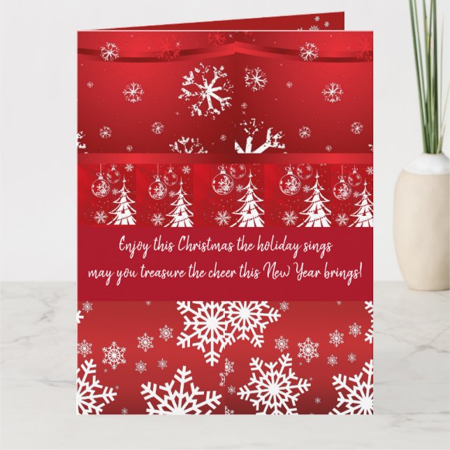 Cartão Beautiful Expressions - Holiday Greeting Cards (Frente)