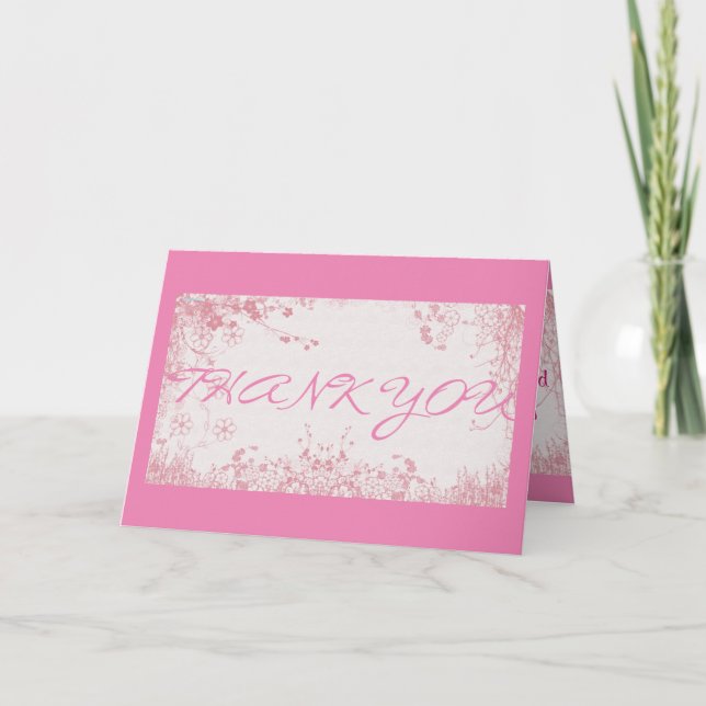 Cartão Beautiful Expressions Thank You (Frente)