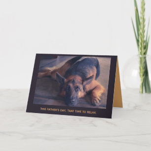 Cartão Beautiful German Shepherd Picture Father's Day