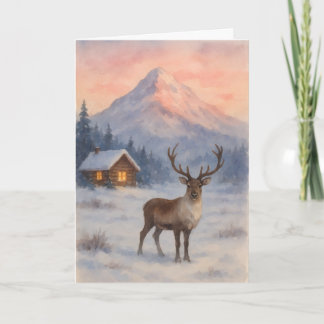 Cartão Beautiful landscape Xmas card