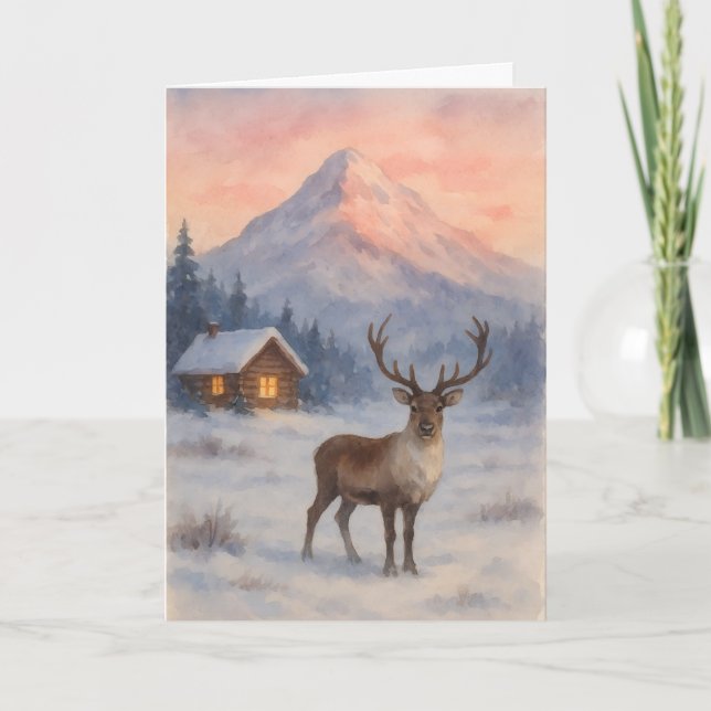 Cartão Beautiful landscape Xmas card (Frente)