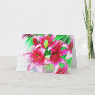 Cartão Beautiful Lily