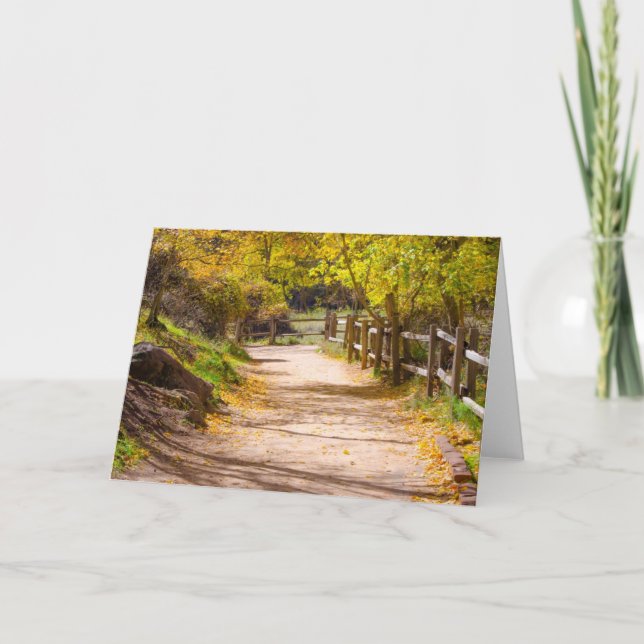 Cartão Beautiful Path Blank Greeting Card (Frente)