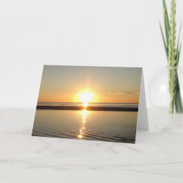 Cartão Beautiful Sunset Greetings Card