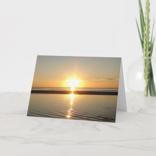 Cartão Beautiful Sunset Greetings Card (Frente)