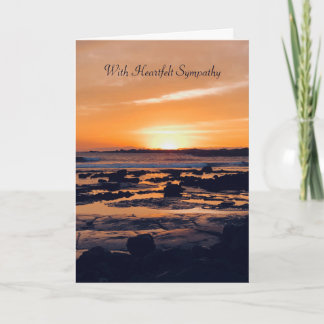 Cartão Beautiful Sunset Sympathy Card