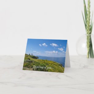 Cartão Beautiful Yellowstone Lake Thinking Of You