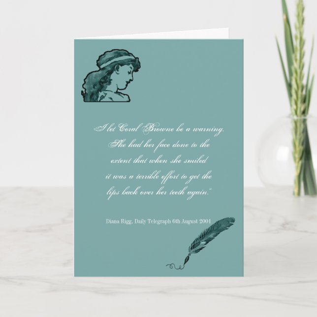 Cartão Beauty and Looks Quote Greeting Card (Frente)