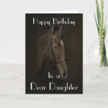 CARTÃO 'BEAUTY' HORSE DAUGHTER GREETING CARD<br><div class="desc">CAN BE CUSTOMISED.</div>