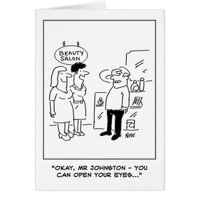 Cartão Beauty Salon Surprise (Frente)