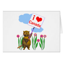 Beaver Canadense ama a Placa do Canadá